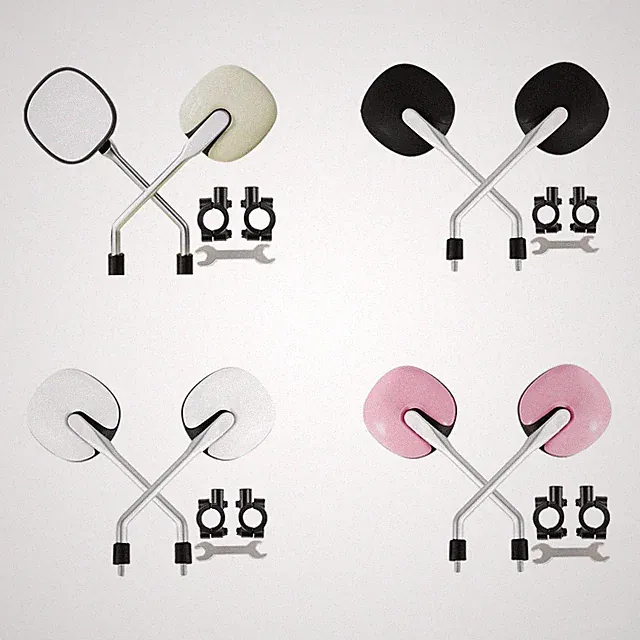 2x Electric Bike Mirror Sturdy Portable