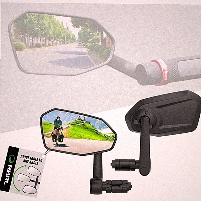 Extra Large Bike Mirror with 360° Adjustability