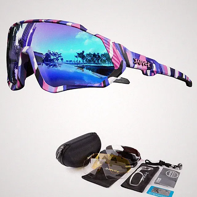 Kapvoe Polarized Cycling Sunglasses Sports Bike Glasses UV400 Hiking Goggles
