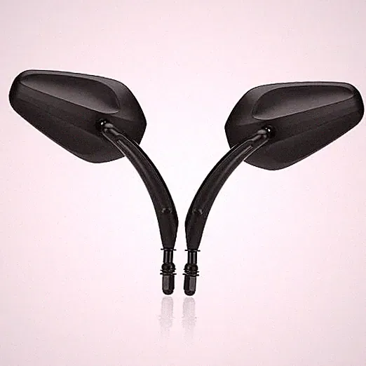 Motorcycle Rearview Mirror Side Mirrors 360 Degree Black Replacement for Black