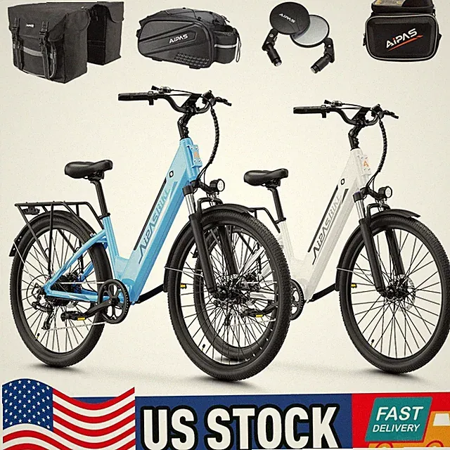 New 26" Electric Bike Adults 1100W Rear Motor Folding E-Bike 28MPH City Bicycle